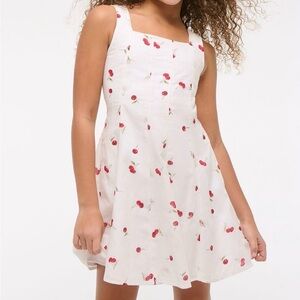 Abercrombie Kids White Cherry Print Dress
